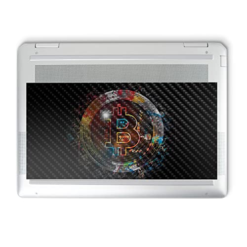 Image of MightySkins Carbon Fiber Skin Compatible with HP Spectre x360 14 inch (2022) Full Wrap Kit - Crypto | Protective, Durable Textured Carbon Fiber Finish | Easy to Apply | Made in The USA