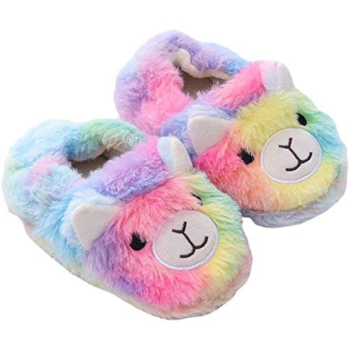 Baby Girls’ House Slippers with Non-Slip Rubber