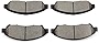SCITOO Ceramic Brake Pads, 4pcs Front Brake Pads Brakes Kits fit for 2007-2019 for Acura MDX,2014-2018 for Acura RLX,2010-2013 for Acura ZDX,2009-2019 for Honda Pilot,2017-2019 for Honda Ridgeline