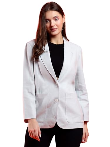 Image of KOTTY Womens Cotton Blend Standard Length Elegant Style Coat - Classic Style with Modern Detailing