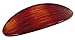 Parcelona French Oval Celluloid Wooden Look Brown Automatic Hair Clip Hair Barrette