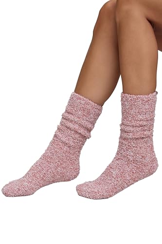 Image of Barefoot Dreams CozyChic Barefoot in the Wild Fuzzy Socks for Women, Ultra Soft Plush Microfiber, Warm & Cozy