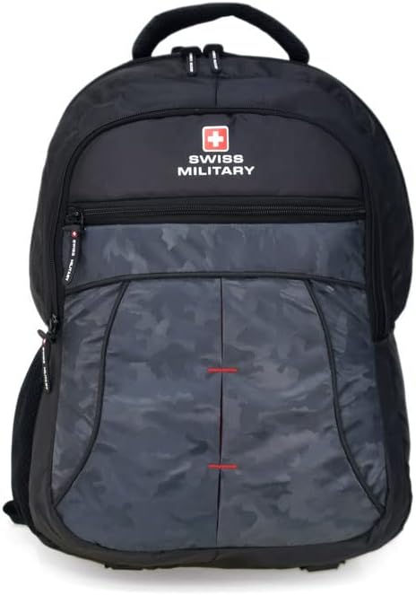 Swiss Military Multi Utility Laptop Backpack | Camouflage Print | 100% Polyester | Adjustable Strap | 31 Liters