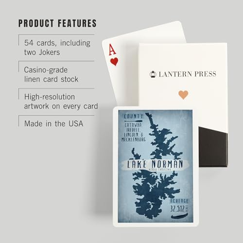 Baraja de Poker Lake Norman 52 Cartas miniatura 3