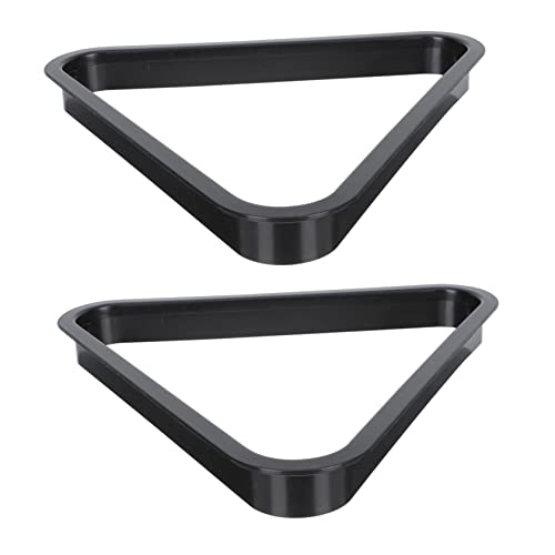 Mikikit 2sets Triangle Billiard Ball Rack Plastic Pool Table Balls Storage Snooker Tripod Frame Billiard Racks Shelf 2pcs*2