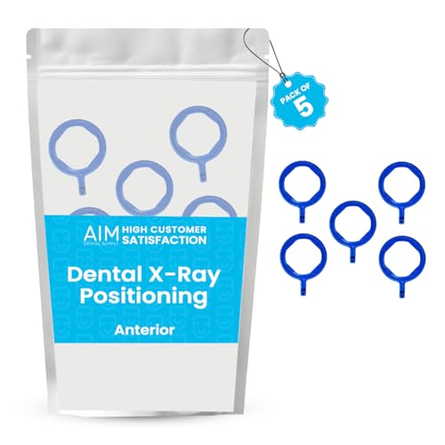 ADS - Dental X-ray Positioning Aiming Ring, Autoclavable, Rinn FPS 3000 Autoclavable, X-ray Positioning System, Dental Intraoral Film, Blue Anterior (5, Blue, Aiming Rings)