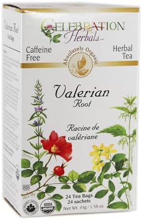 Celebration Herbals Tea Valerian Root Organic -- 24 Herbal Tea Bags