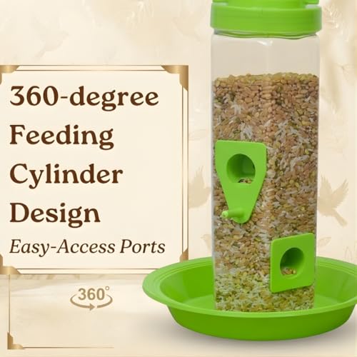 Image of Bird Feeder - Hanging Feeder for Outdoor Garden & Balcony (Combos)