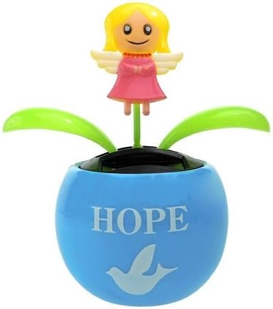 Solar Powered Dancing Angel in Flower (Hope)