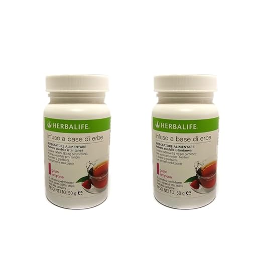 Bebida instantánea a base de té frambuesa 2 x 50 g.