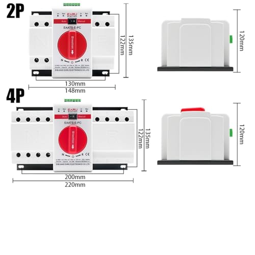Inverseur de source automatique ATS 4P 63A pour installation PV