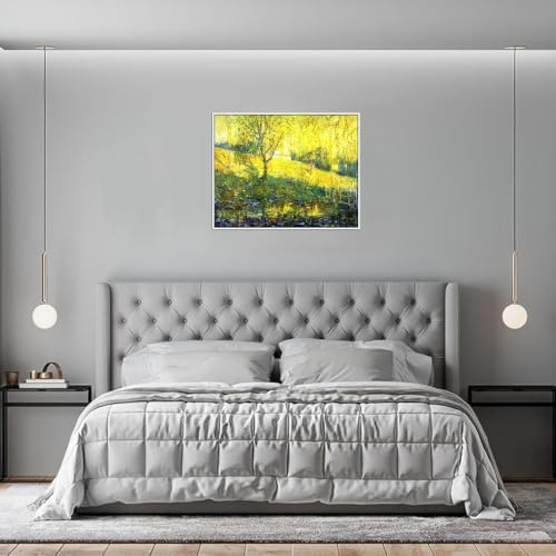 Impression sur toile Spring Morning cadre blanc déco chambre - 4