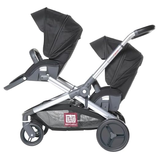RED CASTLE Poussette Double Modulable Evolutwin