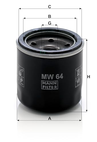 MANN-FILTER Mw 64 Filtro Dell'olio - Per Motoveicoli - 3