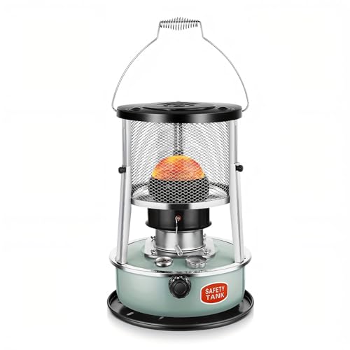 Hornillo de acampada Portátil para Camping, Compacto Calentadores De Espacio De Queroseno con Bols,Estufa de queroseno portátilsin hum,para interiores, exteriores,tiendas de camping