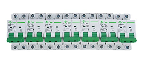 Zgledun Miniature Circuit Breaker - Ac Mini Home Circuit Breaker 120V/240V Dz47-63 Din Rail Mount 2P 16A #TOP6
