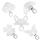 Pluvyze 5 StĂŒck Handykette Halterung Universal, Handy Kette Halterung Universal, HandyanhĂ€nger Handykette Pads Passend fĂŒr die Meisten Smartphones