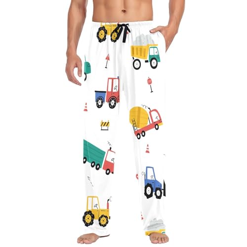 Various Cars Mens Pajama Pants Mens Pj Pants Comfy Cotton Pj Long Pant for Men with Pockets Size S-XXL