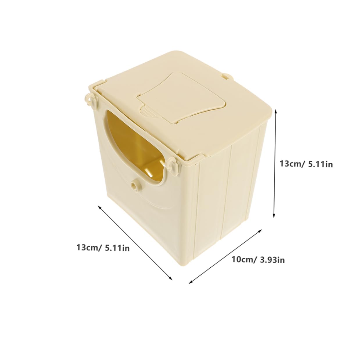Toyvian Caja Nido para Pájaros de Plástico Resistente y Estable, Adecuado para Periquitos y Aves Pequeñas, Pack de 5 Unidades para Cría y Anidación Exterior