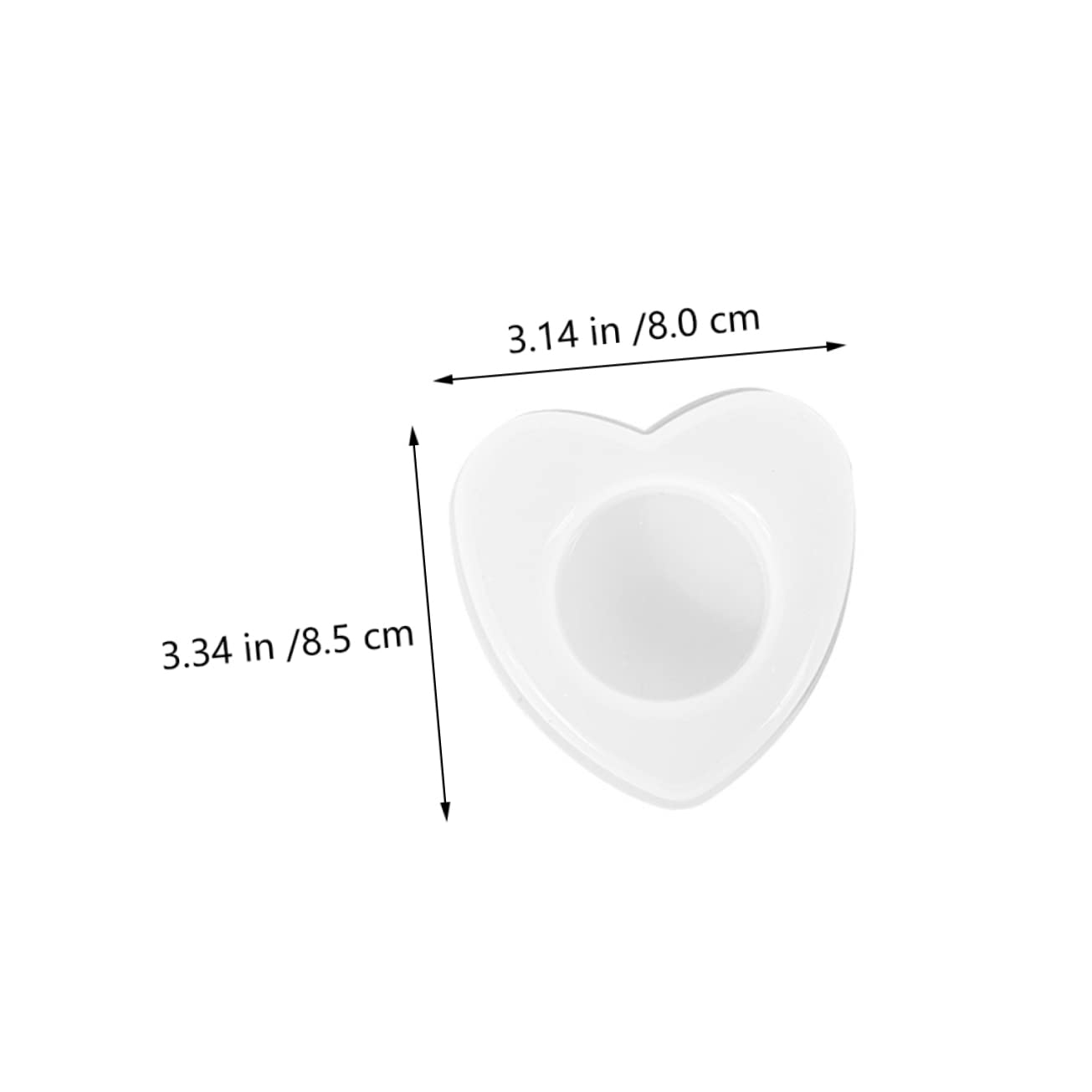 jojofuny 5 Set Stampo in Silicone Fai Da Te Fai Da Te Personalizzata Fustelle Cera Per Candele Stampo Per Ornamenti Stampo Per Fare Candelabri Bianca 2 Pezzi * 5