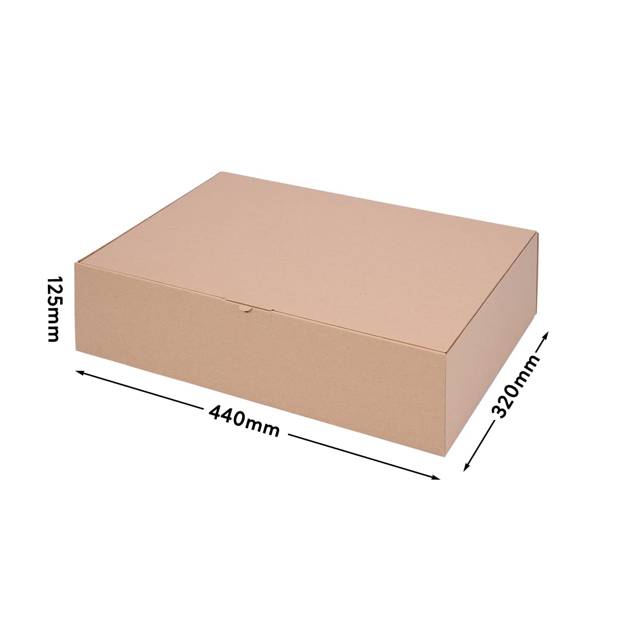 Boîtes pliantes 440 x 320 x 125 mm marron carton simple cannelure 50 pièces
