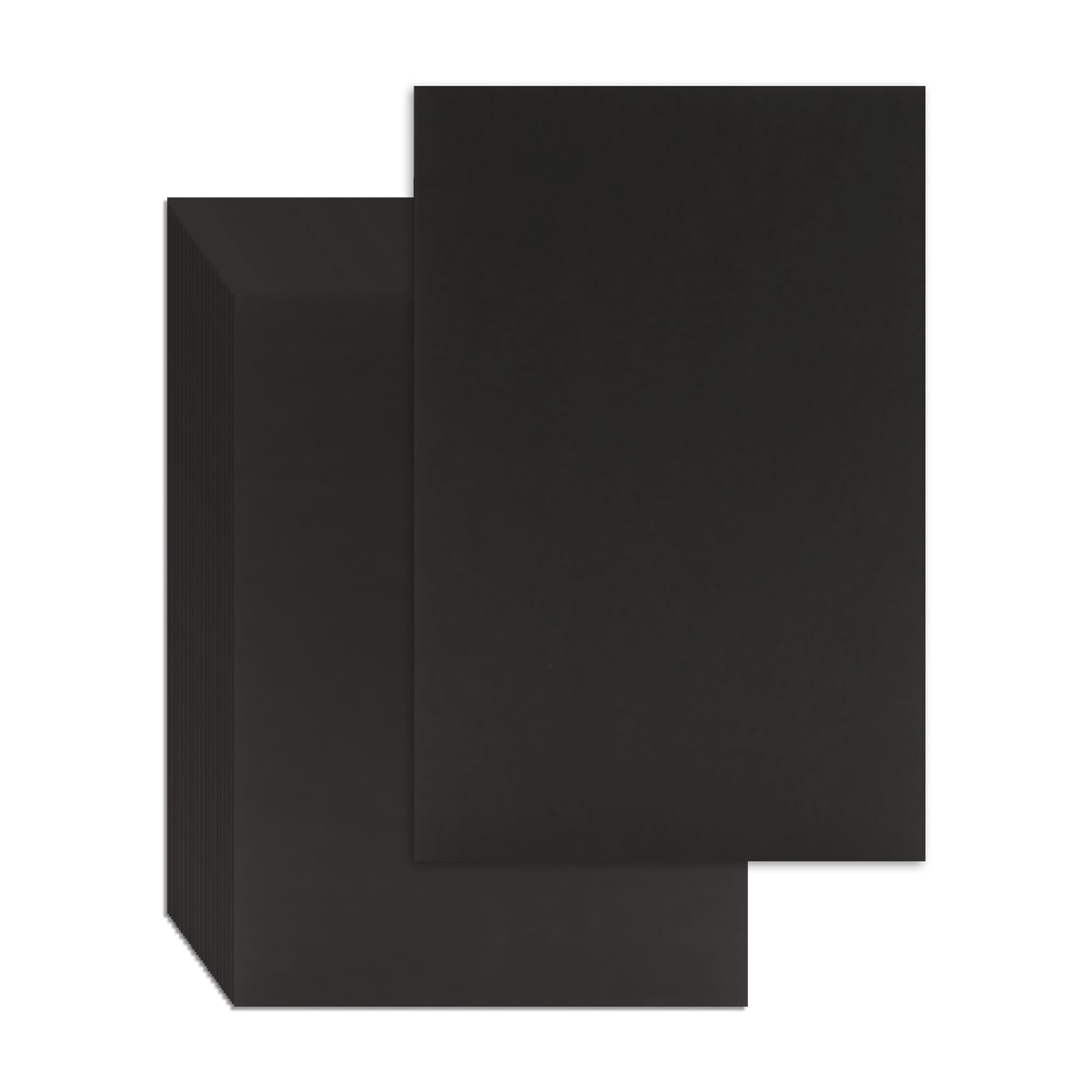 25 Pcs Book Board, Binder Board, Cover Board, Heavy Duty Chipboard for Book Binding, DIY Cardboard (Black, 8.5 x 11 Inch 80PT)