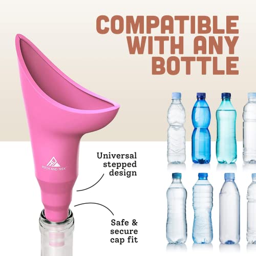 image for Pitch and Trek Female Urination Device, Silicone Standing Pee Funnel w