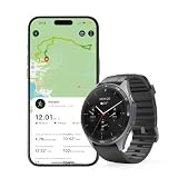 Hama Smartwatch 7010 (1,43" ekran AMOLED, GPS: GLONASS/GALILEO/BEIDOU, wodoodporność IP68/3 ATM, tętno, SpO2, fazy snu, 110 trybów sportowych, powiadomienia, Apple Health/Google Fit) czarny