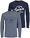 Produktbild JACK & JONES Herren Langarmshirt aus Baumwolle - Longsleeve Männer (LS Doppelmix 13 - XL)(Doppelmix Nala L/S Navy/Nala L/S Slate - XL)