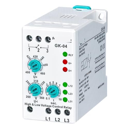 Relé de protección de voltaje GK-04 con ajuste analógico trifásico 3*380V sin neutro