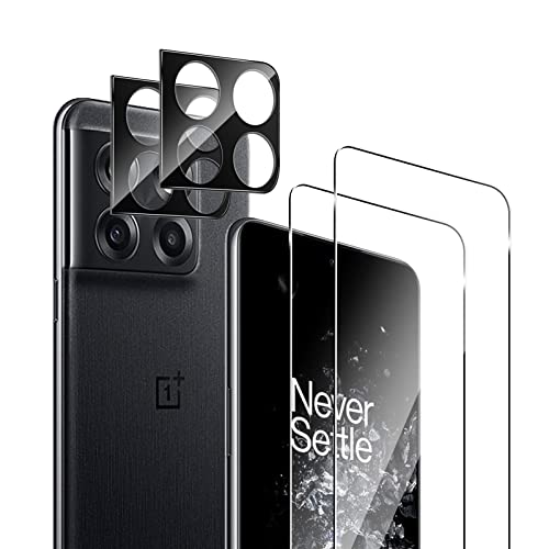 TUTUO [2+2 Pièces Compatible avec OnePlus 10T 5G Verre Trempé Protection écran + Caméra Arrière Protecteur, Protection Ecran [Anti-Rayures] [sans Bulles] [HD] [Facile à Installer] Cover