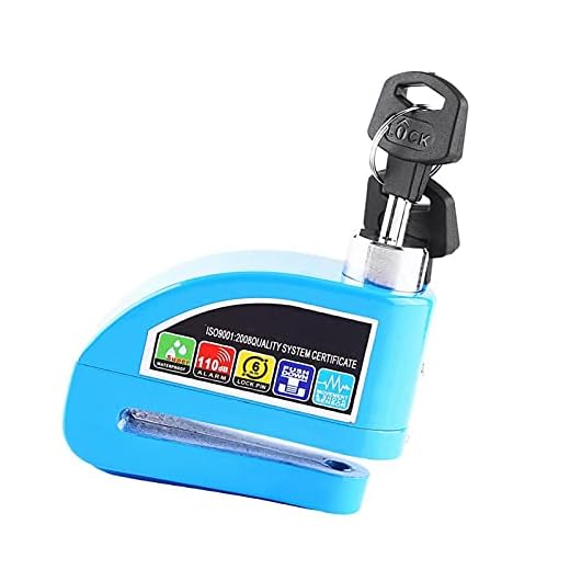 Motorcykeldel, larm Skivbromslås Slitstark Pålitlig antikorrigering för cykling för semester för långdistansresa för att skydda säkerheten(grön)