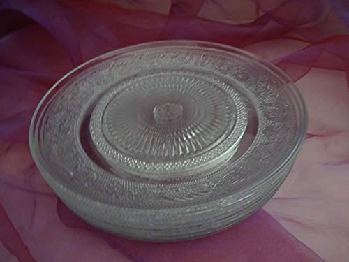 Posiwio 6 Schöne nostalgische Kuchenteller Dessertteller Teller Servierplatte Glas 20 cm 8 Posiwio 6 Schöne nostalgische Kuchenteller Dessertteller Teller Servierplatte Glas 20 cm