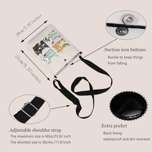 Funny W Cats Crossbody Bag Erin Cats Fans Gift Cat Clan Novel Inspired Shoulder Bag Cat Clans Merch Shadow-clan WCat Gift2