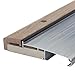 M-D Building Products 78600 5-5/8 in. x 1-1/8 in. x 36 in. Silver Adjustable Aluminum & Hardwood Threshold Kit - Versatile Solution for French and Exterior Doors