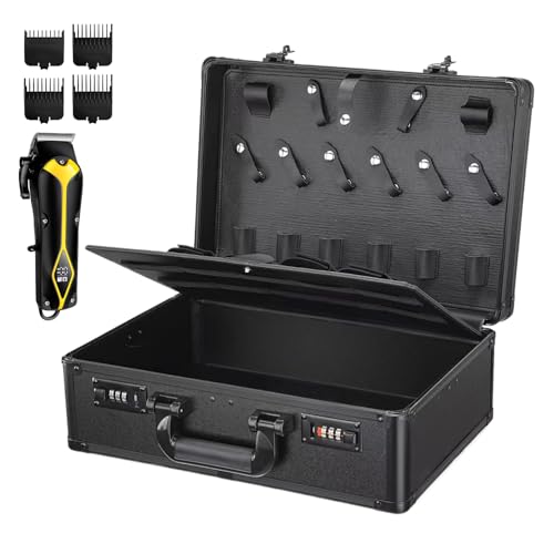 Mallette de portable pour porte ciseaux à cheveux et matériel de salon de coiffure