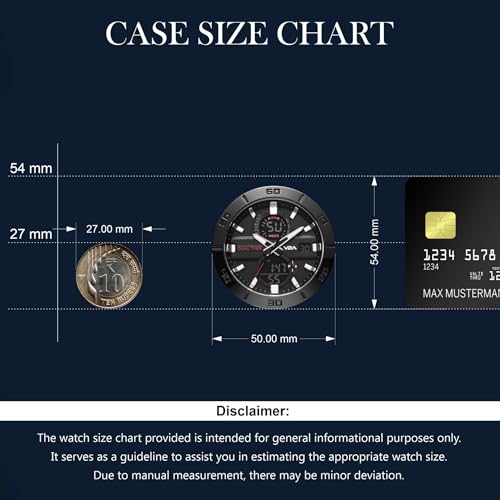 Image of V2A Alloy Case and Genuine Leather Band Analog Digital Fashion Watch for Men Men's Watch | Gifts for Men