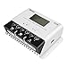 HQST PWM Solar Charge Controller, Negative-Ground Charge Controller Auto 12/24V LCD Display with USB Port Charging Program Options for Sealed, Gel,Flooded Lead-Acid and Lithium Batteries
