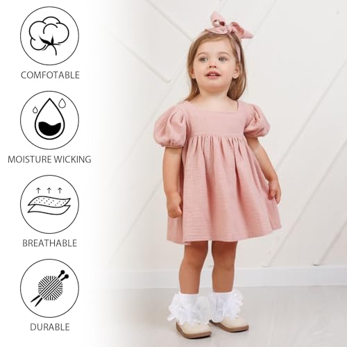 Ruffle Socks for Girls Toddler Girl Turn Cuff Double Lace Frilly Socks with Bow Ruffles Fancy Sock Little Kids2