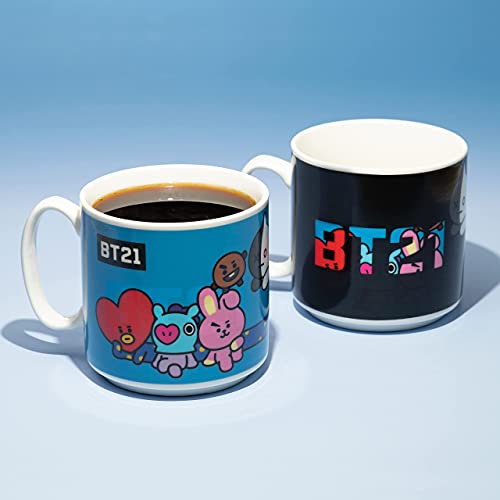 Paladone 5055964736484 BT21-Taza de café y té Calor, diseño Cambia Cuando se calienta, Regalo para Todas Las Edades… - Imagen 4