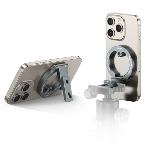 Dual-Sided Magnetic Phone Tripod For Iphone 16 15 14 13 12 Pro/pro Max Android Low Profile Magnet Tripod Desk Mount Phone Handle - 44