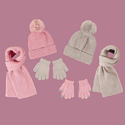 Gorro, bufanda y guantes de invierno para niños de 2 a 7 años 2