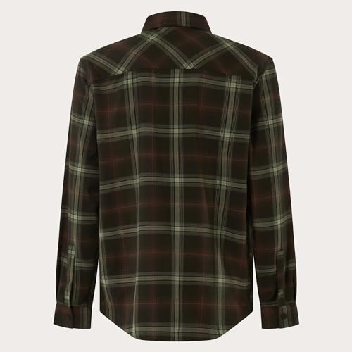 Image of Oakley Men's Team Collection Skull Flannel Shirt
