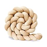 Trenza Cama Bebe, Protector Cuna Trenzado,Trenza para Cuna 3 Hilos, Parachoques...