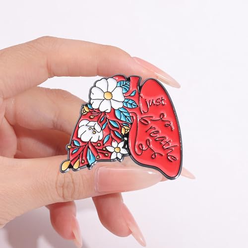 Image of Uterus Pin Medical Obgyn Pins Stethoscope Brooch Medicine Symbol Lung Brooch for Gynecologist Medical Doctors Nurse Gifts Jewelry