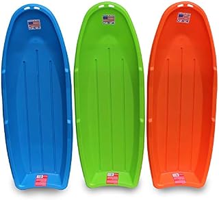 Flexible Flyer Lightning Snow Sleds for Kids & Adults. Plastic Toboggan Sand Slider