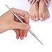 Stainless Steel Nail File Pedicure Tool Headed Stainless Steel Toenail File Double Ended Nail File Double Ended Nail Cleaning Tool