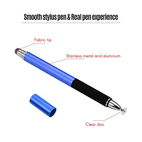 Caneta Stylus de disco de precisão 2 em 1 da Entweg com ponta de disco condutor para tela sensível a