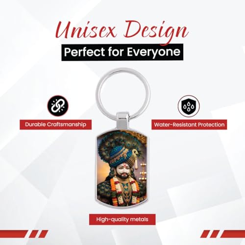 Image of Stylish Metal Keychains with Permanent Glossy Print - Inspirational Quotes & Spiritual Designs - Perfect Key chains for loved ones, Personal Use, Gifts & Return Gifts