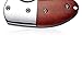 KUBEY KU66 Small Knife, Folding Knife and Pocket EDC, Drop Point Blade with Thumb Open, Rosewood Handle with Lanyard, for Outdoor Hunting Camping and Hiking (KU66-1)